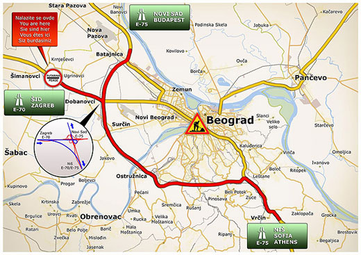 mapa obilaznice oko beograda Kako obilaznioko Beograda? mapa obilaznice oko beograda